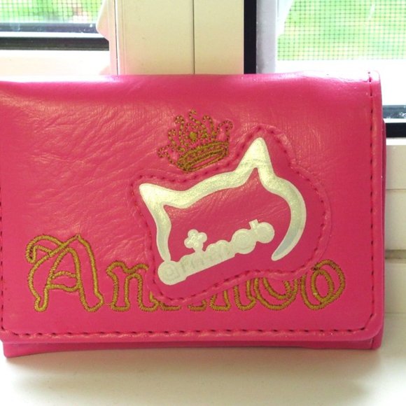 NEW Cute Animob Cat head logo Small Wallet - Picture 7 of 8